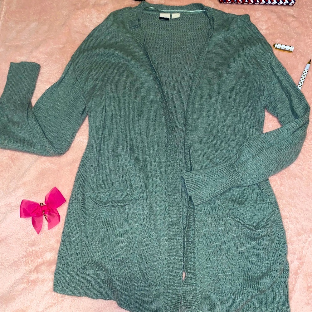 ROXY olive cardigan